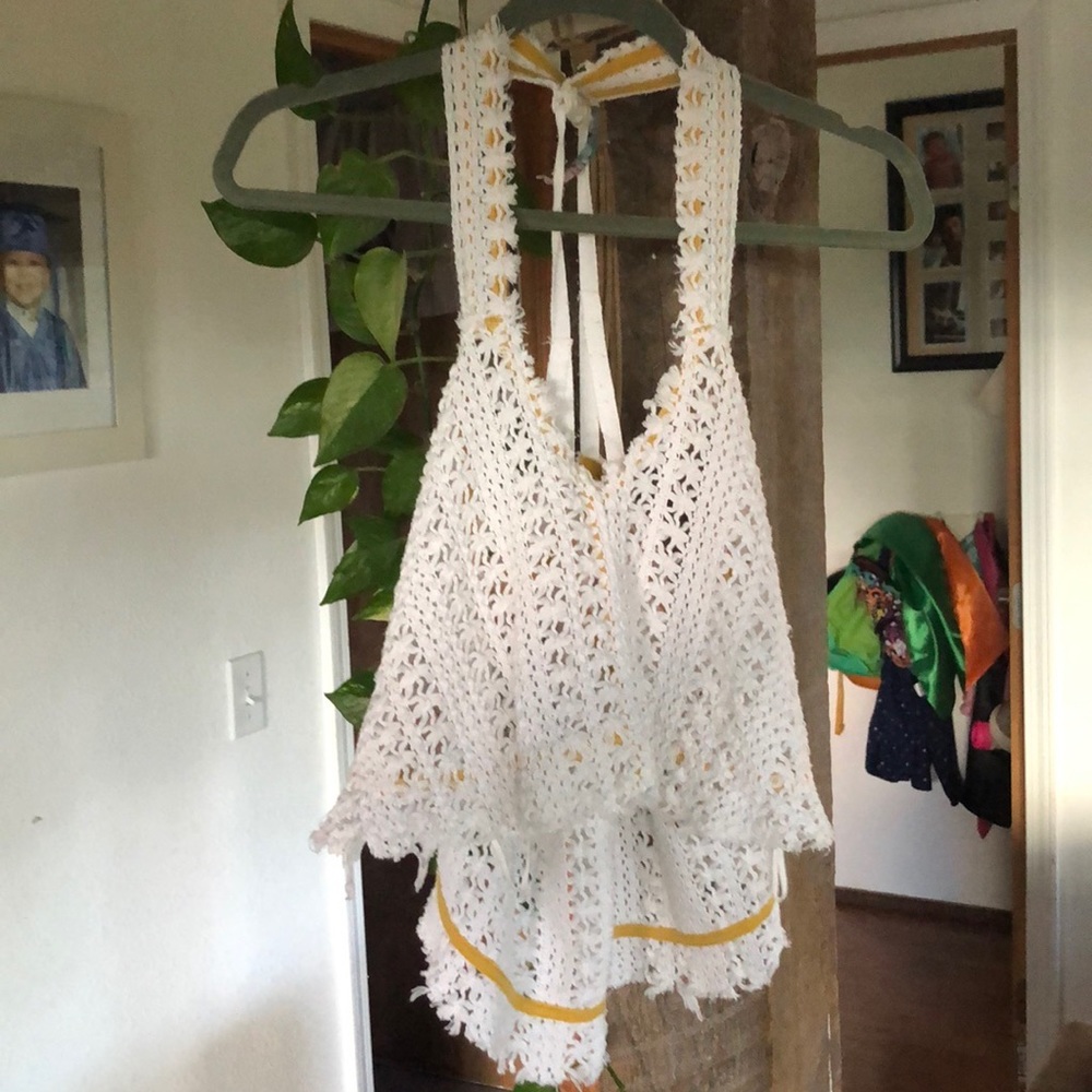 Free people Boho crochet top